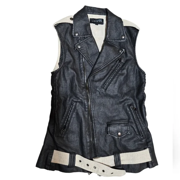 NWOT Laveer Size XS Vest All Natural Vicose, Linen, and Cotton. - Picture 1 of 9